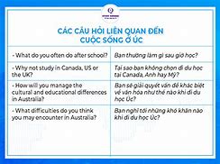 Các Câu Hỏi Phỏng Vấn Du Học Úc